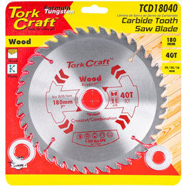 Image of a Tork Craft Blade TCT 180 X 40t 30/20/16 General Purpose Combination