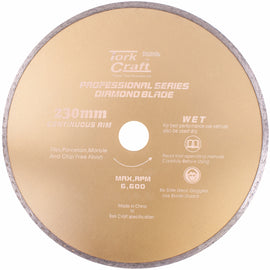 Image of a Tork Craft Diamond Blade Continues Thin Rim 230x22.22mm