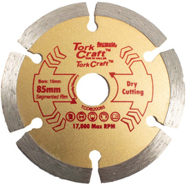 Image of a Tork Craft Diamond Blade 85mm X 15mm Segmented Profesional