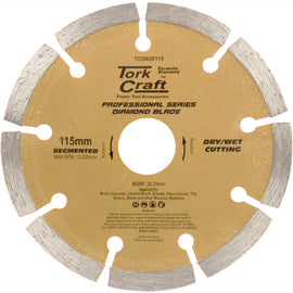 Image of a Tork Craft Diamond Blade 115mm Segmented Profesional