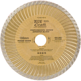 Image of a Tork Craft Diamond Blade 180x25.4mm Turbo Wave