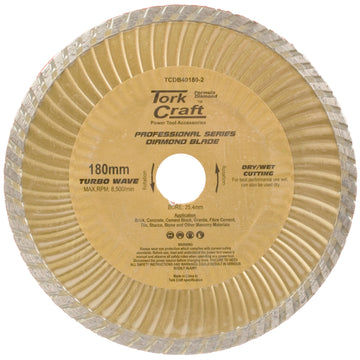 Image of a Tork Craft Diamond Blade 180x22.22mm Turbo Wave