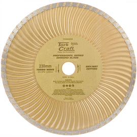 Image of a Tork Craft Diamond Blade 230mm Turbo Wave Profesional