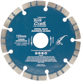 Image of a Tork Craft Diamond Blade 125 X 22.22mm Turbo/segm.laser