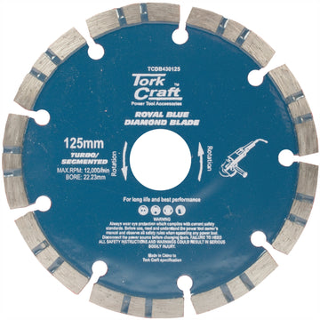 Image of a Tork Craft Diamond Blade 125 X 22.22mm Turbo/segm.laser