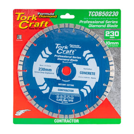 Image of a Tork Craft Diamond Blade Turbo-Segmented 230x22.23mm