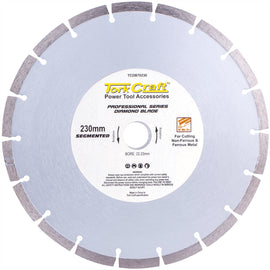 Image of a Tork Craft Diamond Blade Segmented 230x22.23mm Metal Cutting