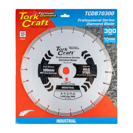 Image of a Tork Craft Diamond Blade Segmented 300x25.4 Metal Cutting
