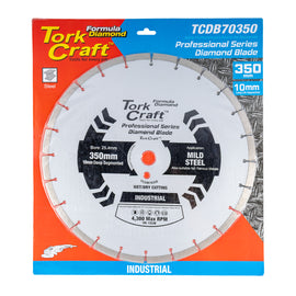 Image of a Tork Craft Diamond Blade Segmented 350x25.4 Metal Cutting