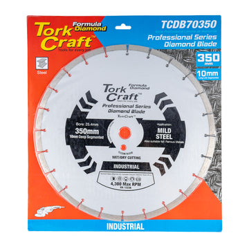 Image of a Tork Craft Diamond Blade Segmented 350x25.4 Metal Cutting