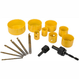 Image of a Tork Craft Downlighter Installers Kit W/drill Saws 17pce