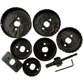 Image of a Tork Craft Downlighter Holesaw Set 6pce 51 60 64 72 75 86