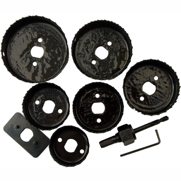 Image of a Tork Craft Downlighter Holesaw Set 6pce 51 60 64 72 75 86