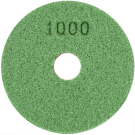 Image of a Tork Craft 100mm Diamond Wet  Polishing Pad 1000 Grit Dark Green