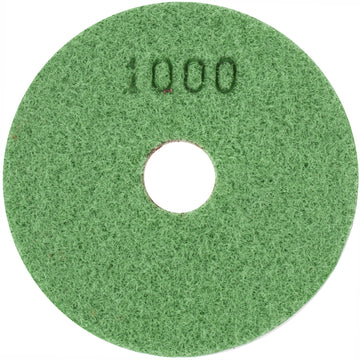 Image of a Tork Craft 100mm Diamond Wet  Polishing Pad 1000 Grit Dark Green