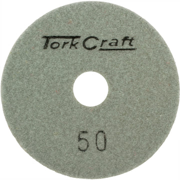 Image of a Tork Craft 100mm Diamond  Polishing Pad 50 Grit Dry Use