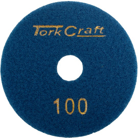 Image of a Tork Craft 100mm Diamond  Polishing Pad 100 Grit Dry Use