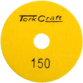 Image of a Tork Craft 100mm Diamond  Polishing Pad 150 Grit Dry Use