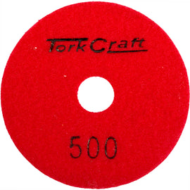 Image of a Tork Craft 100mm Diamond  Polishing Pad 500 Grit Dry Use