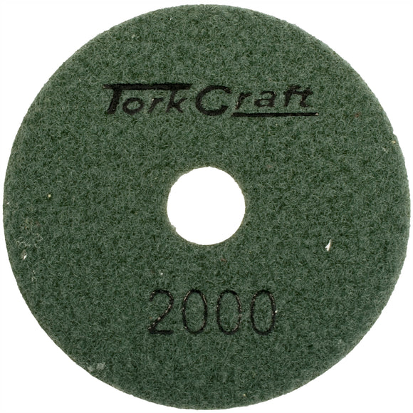 Image of a Tork Craft 100mm Diamond  Polishing Pad 2000 Grit Dry Use