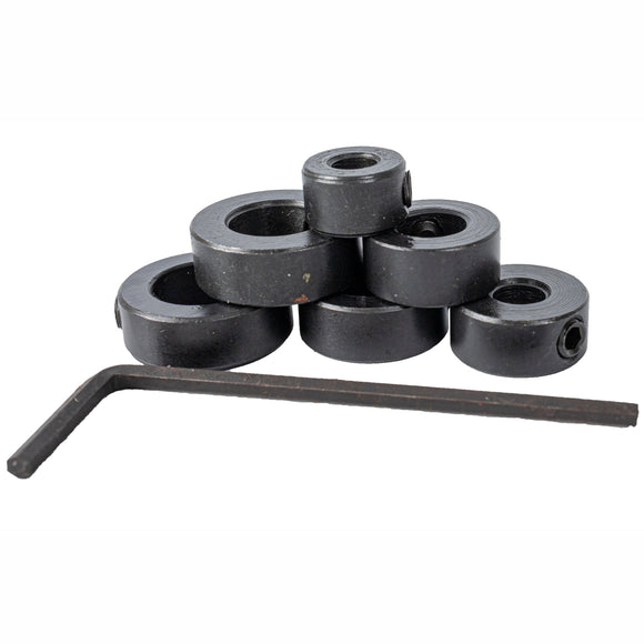 Image of a Tork Craft Tork Craft 7pc Drill Stop Set (5.6.8.10.11.12mm) + Allen Key