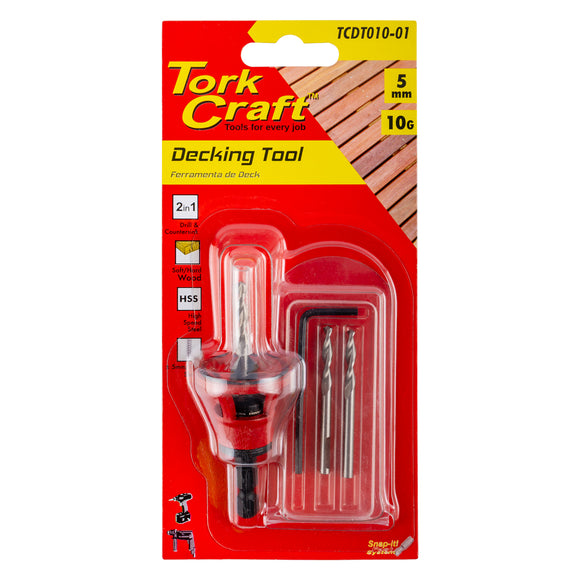 Image of a Tork Craft Decking Tool 10g Std Head Pre-drill & Countersink