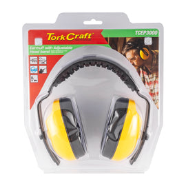 Image of a Tork Craft Earmuff ABS Cup Adj. Head Band Snr25 Db Yellow 1pc