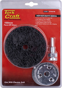 Image of a Tork Craft Face Off Disc & Arbor 100mm  For Drill