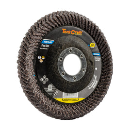 Image of a Tork Craft Flap Disc Round Edge A/O 115mm 40 Grit Flat