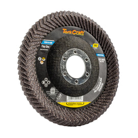 Image of a Tork Craft Flap Disc Round Edge A/O 115mm 80 Grit Flat