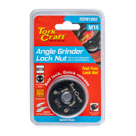 Image of a Tork Craft Flange Lock Nut M14 Self Lock Quick Release Angle Grinder