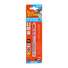 Image of a Tork Craft Glass & Tile Drill 6mm Hex Shank Industrial