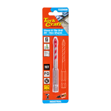 Image of a Tork Craft Glass & Tile Drill 6mm Hex Shank Industrial