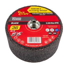 Image of a Tork Craft Grinding Wheel 100x50mm M14 Bore - #36cup - Angle Grinder