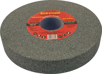 Image of a Tork Craft Grinding Wheel 150x25x32mm Bore Fine 60 Grit with Bushes for Bench Grinders Green