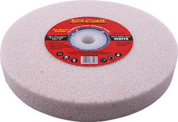 Image of a Tork Craft Grinding Wheel 150x20x32mm White Coarse 36 Grit W/bushes For Bench Grin