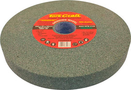 Image of a Tork Craft Grinding Wheel 200x25x32mm Bore Fine 60 Grit with Bushes for Bench Grinders Green