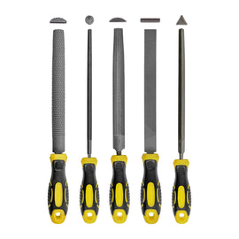 Image of a Tork Craft File Set 5pc Flat/Round/tri-angle/half Round/half Round Rasp
