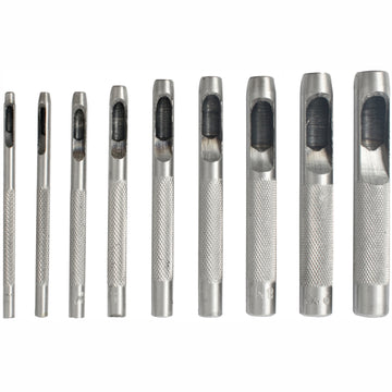 Image of a Tork Craft Hollow Punch Set 9pc 2.5-10mm Carbide Steel