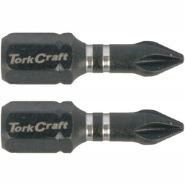 Image of a Tork Craft Bit Impact Philips 1 X 25mm Ins.bit  PH1 2 Pack 