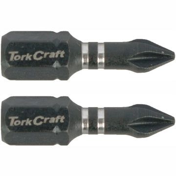 Image of a Tork Craft Bit Impact Philips 1 X 25mm Ins.bit  PH1 2 Pack 