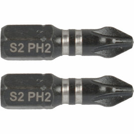 Image of a Tork Craft Bit Impact Philips 2 X 25mm Ins.bit  PH2 2 Pack