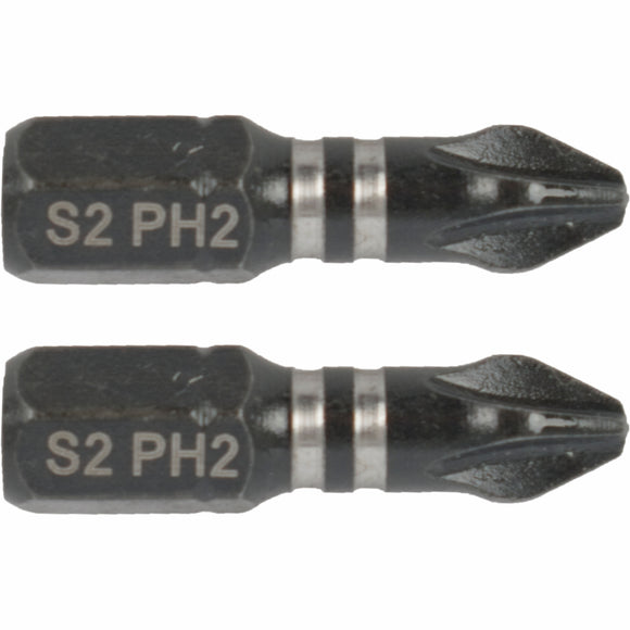 Image of a Tork Craft Bit Impact Philips 2 X 25mm Ins.bit  PH2 2 Pack