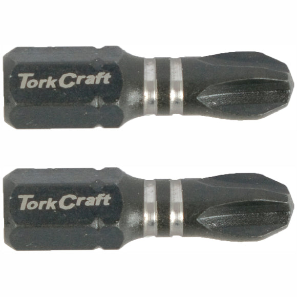 Image of a Tork Craft Bit Impact Philips 3 X 25mm Ins.bit  PH3 2 Pack