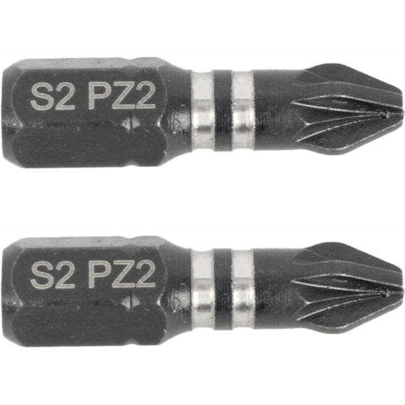 Image of a Tork Craft Bit Impact Pozi.2 X 25mm Ins  Pz2 2 Pack