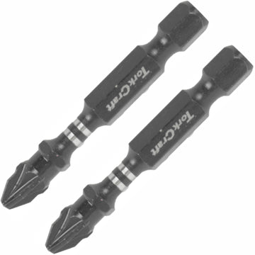 Image of a Tork Craft Bit Impact Pozi 2 X 50mm Power  Pz2 2 Pack