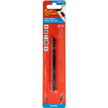 Image of a Tork Craft Impact Pz2 X 110mm Power Bit 1pc 