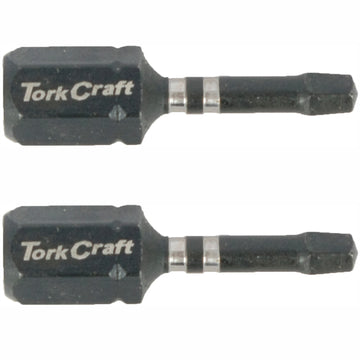 Image of a Tork Craft Bit Impact Square Sq No.1 X 25mm Ins Sq1 2 Pack