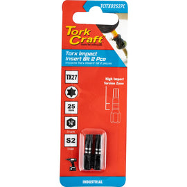 Image of a Tork Craft Torx Tx 27 Impact Insert Bit 25mm 2pc 