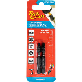 Image of a Tork Craft Torx Tx 20 Impact Power Bit 50mm 2pc 